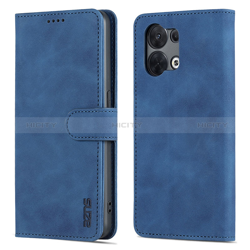 Funda de Cuero Cartera con Soporte Carcasa YZ5 para Oppo Reno9 Pro 5G Azul