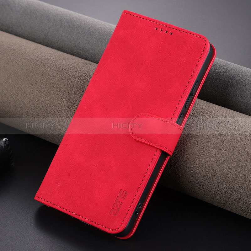 Funda de Cuero Cartera con Soporte Carcasa YZ6 para Oppo A78 4G Rosa Roja