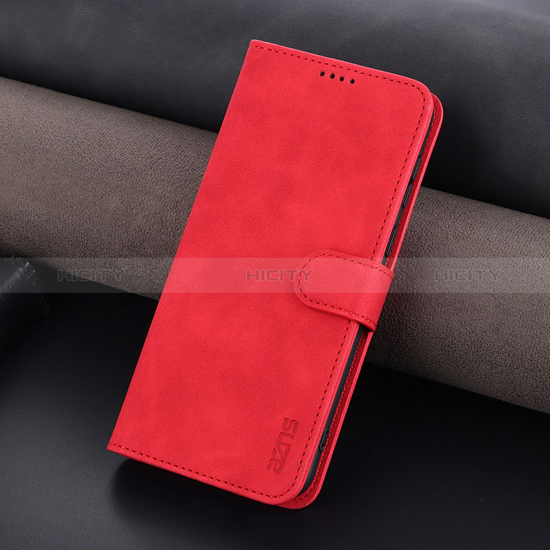 Funda de Cuero Cartera con Soporte Carcasa YZ6 para Oppo Reno9 Pro 5G Rosa Roja