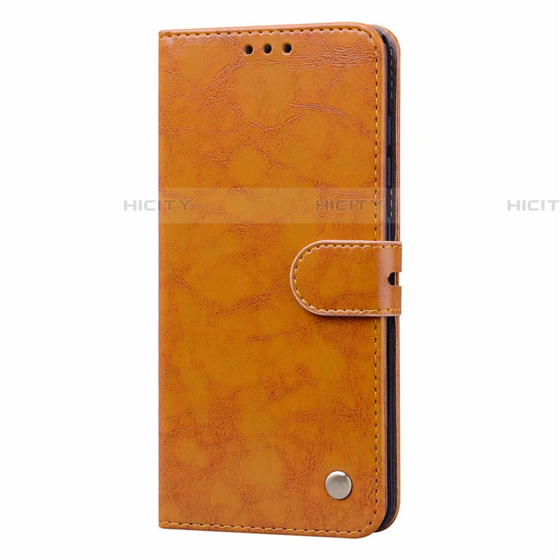 Funda de Cuero Cartera con Soporte Carcasa Z02 para Samsung Galaxy A51 5G Naranja