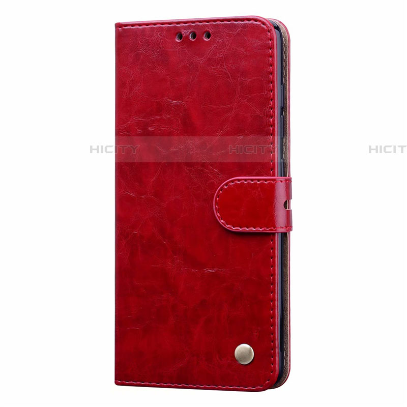 Funda de Cuero Cartera con Soporte Carcasa Z02 para Samsung Galaxy A51 5G Rojo