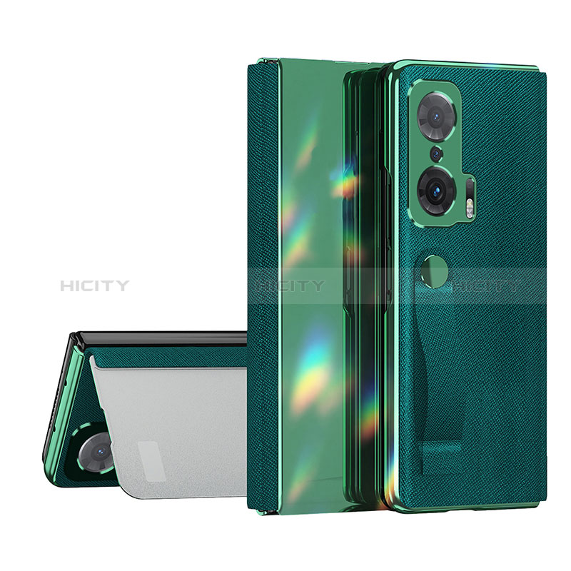 Funda de Cuero Cartera con Soporte Carcasa ZL1 para Huawei Honor Magic V 5G Verde