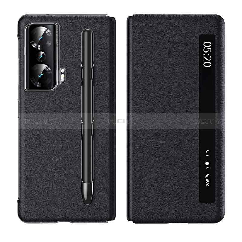 Funda de Cuero Cartera con Soporte Carcasa ZL1 para Huawei Honor Magic Vs 5G Negro