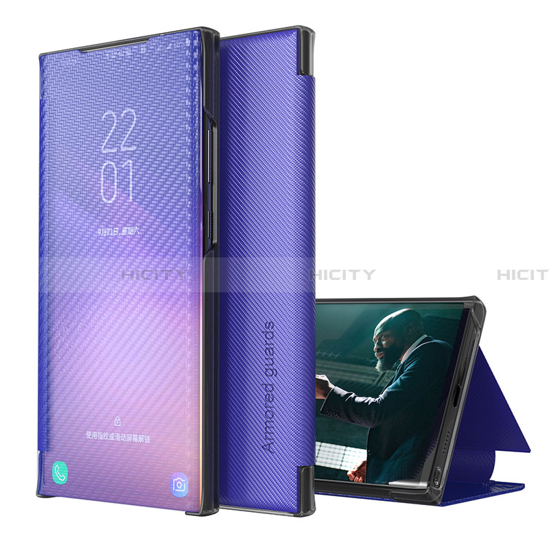 Funda de Cuero Cartera con Soporte Carcasa ZL1 para Samsung Galaxy A32 4G Morado