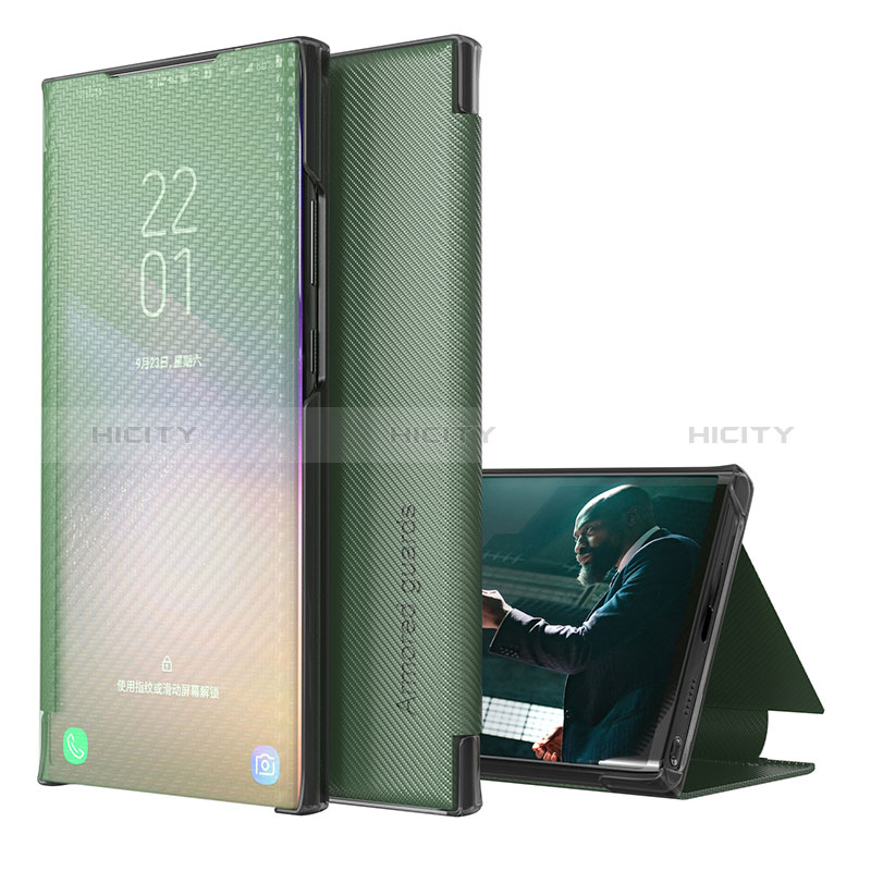 Funda de Cuero Cartera con Soporte Carcasa ZL1 para Samsung Galaxy A51 4G Verde