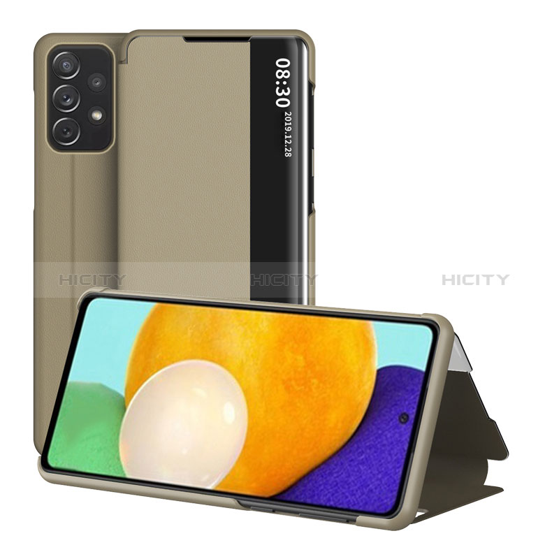 Funda de Cuero Cartera con Soporte Carcasa ZL1 para Samsung Galaxy A52s 5G Oro