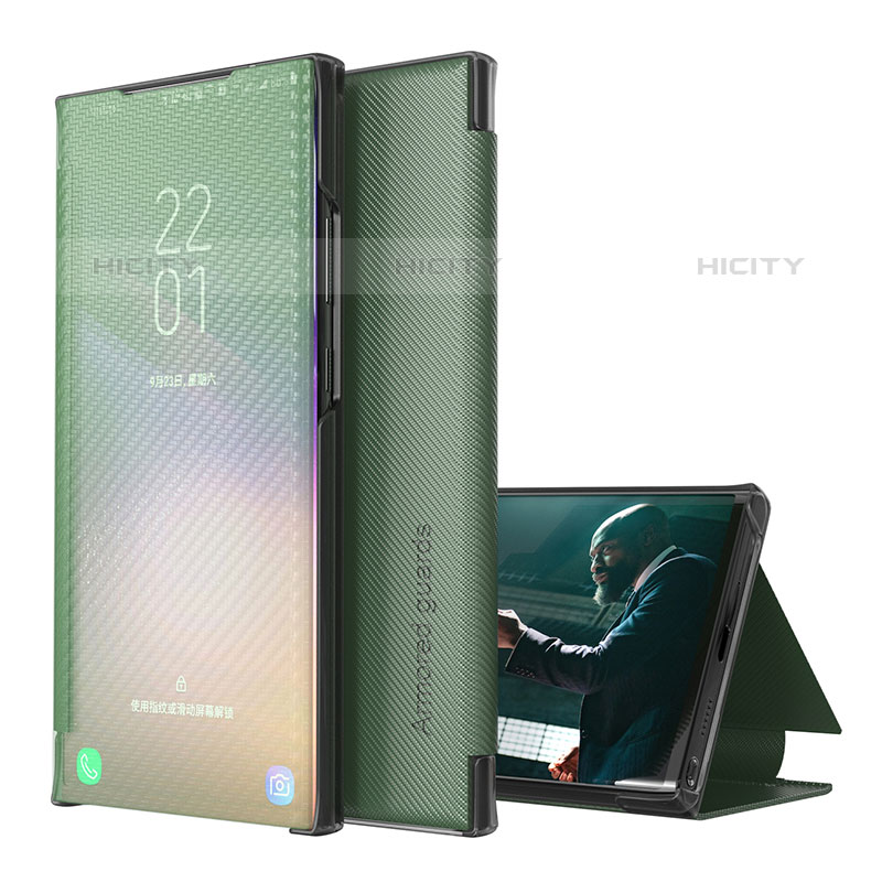 Funda de Cuero Cartera con Soporte Carcasa ZL1 para Samsung Galaxy M62 4G Verde