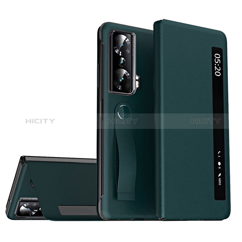 Funda de Cuero Cartera con Soporte Carcasa ZL2 para Huawei Honor Magic Vs 5G Verde