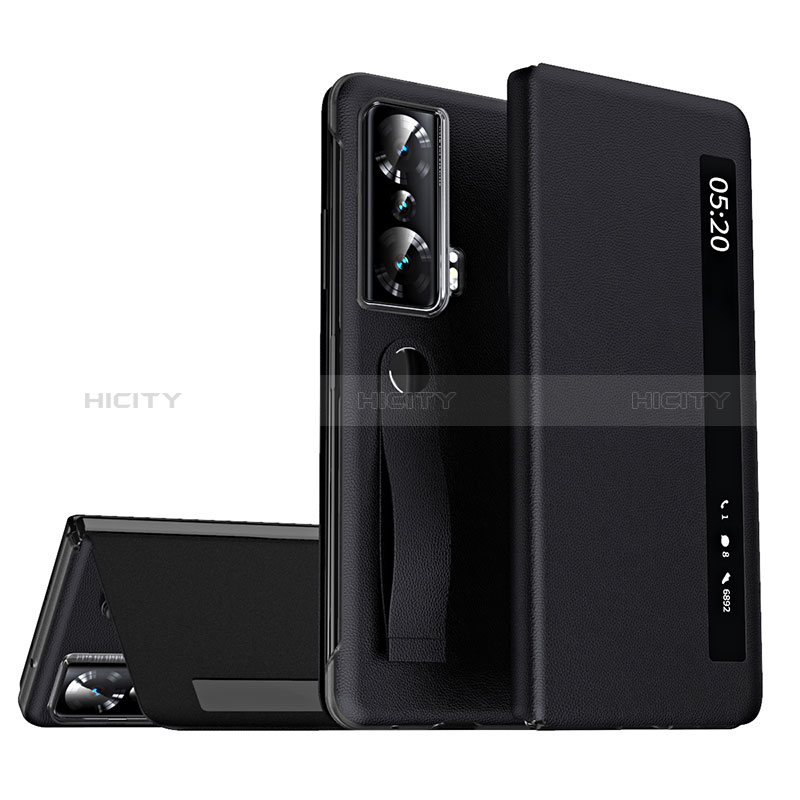 Funda de Cuero Cartera con Soporte Carcasa ZL2 para Huawei Honor Magic Vs Ultimate 5G Negro