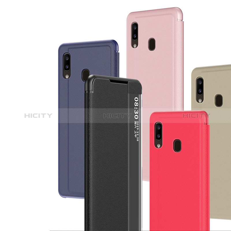 Funda de Cuero Cartera con Soporte Carcasa ZL2 para Samsung Galaxy A20e