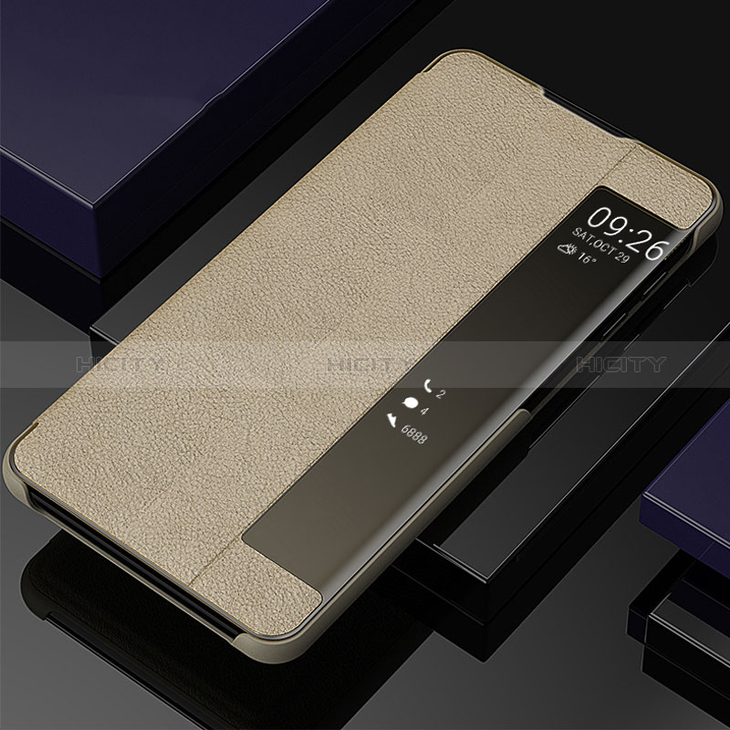 Funda de Cuero Cartera con Soporte Carcasa ZL2 para Samsung Galaxy Note 10 Plus 5G Oro