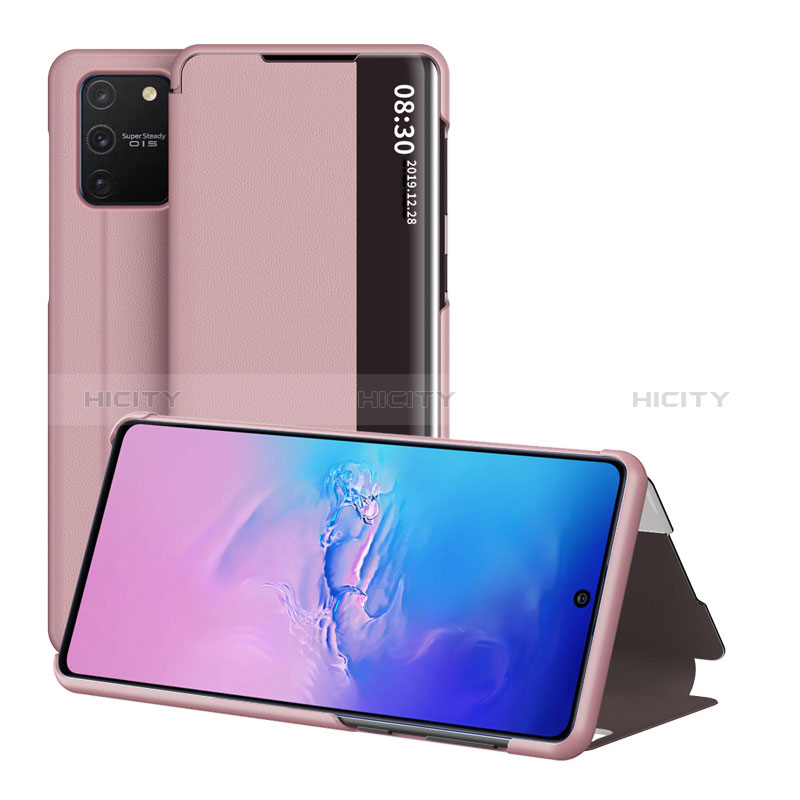 Funda de Cuero Cartera con Soporte Carcasa ZL2 para Samsung Galaxy S10 Lite Oro Rosa