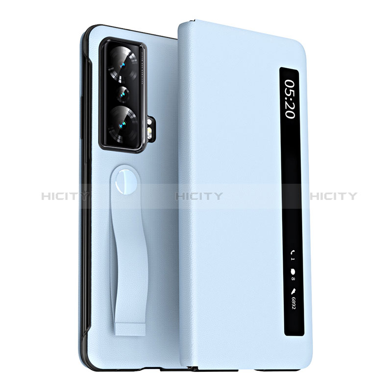 Funda de Cuero Cartera con Soporte Carcasa ZL3 para Huawei Honor Magic Vs 5G Azul Cielo