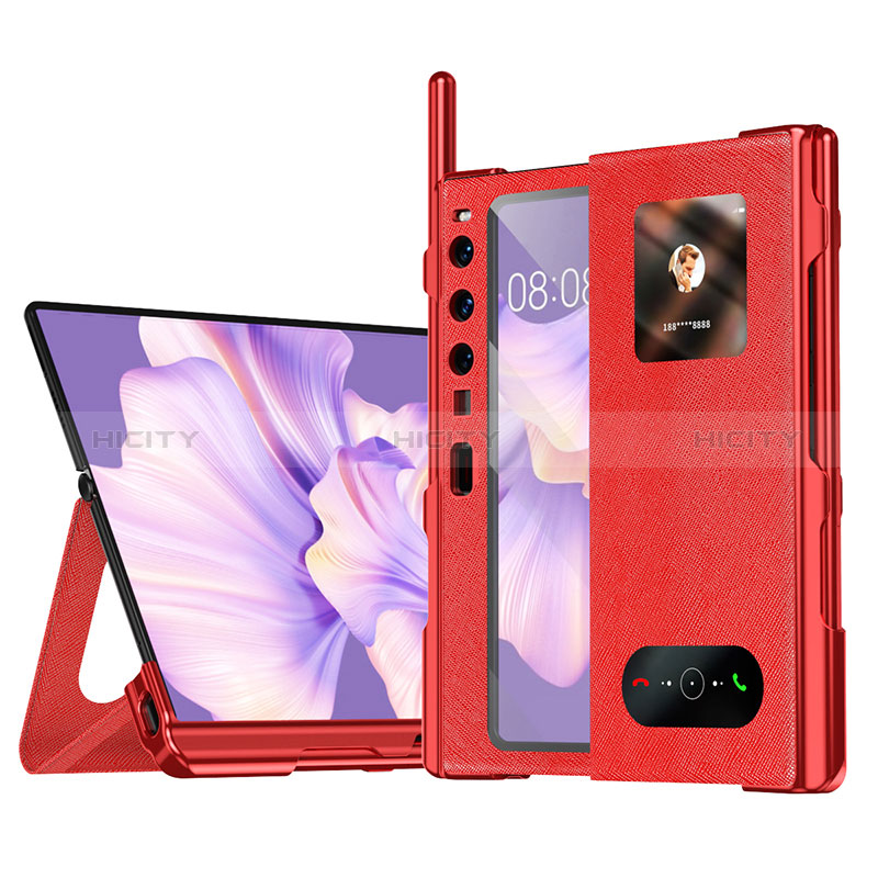 Funda de Cuero Cartera con Soporte Carcasa ZL4 para Huawei Mate Xs 2