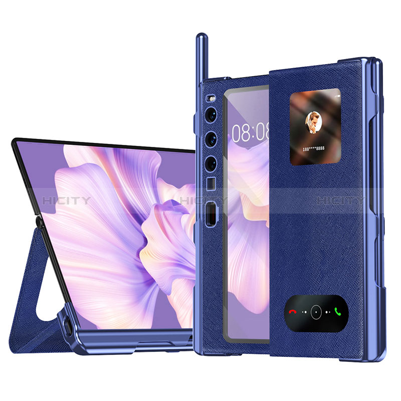 Funda de Cuero Cartera con Soporte Carcasa ZL4 para Huawei Mate Xs 2