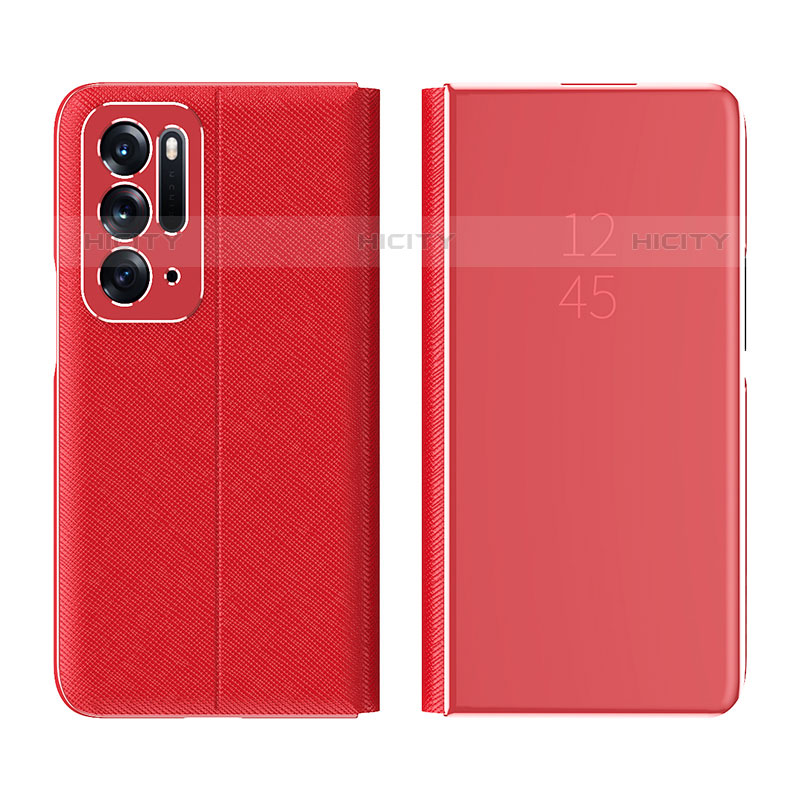 Funda de Cuero Cartera con Soporte Espejo Carcasa L01 para Oppo Find N 5G