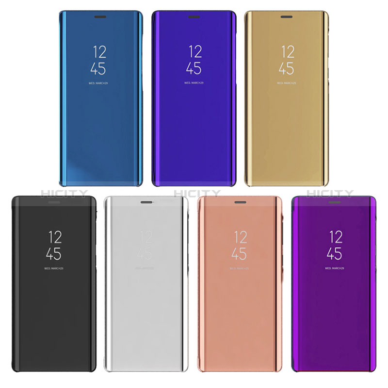 Funda de Cuero Cartera con Soporte Espejo Carcasa L01 para Samsung Galaxy A9s