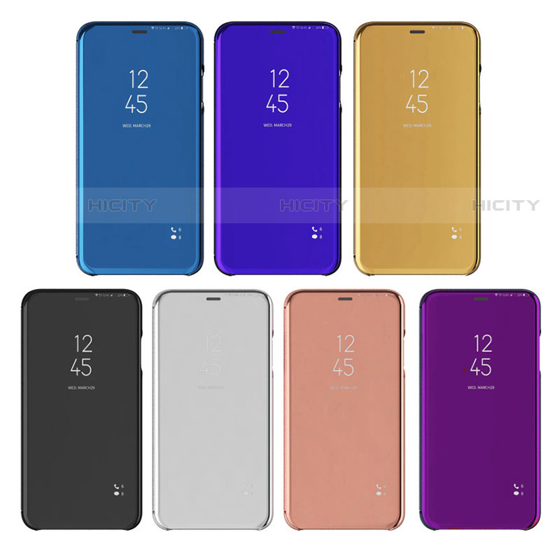 Funda de Cuero Cartera con Soporte Espejo Carcasa L01 para Samsung Galaxy S21 FE 5G