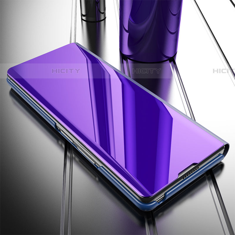 Funda de Cuero Cartera con Soporte Espejo Carcasa L01 para Samsung Galaxy Z Fold4 5G