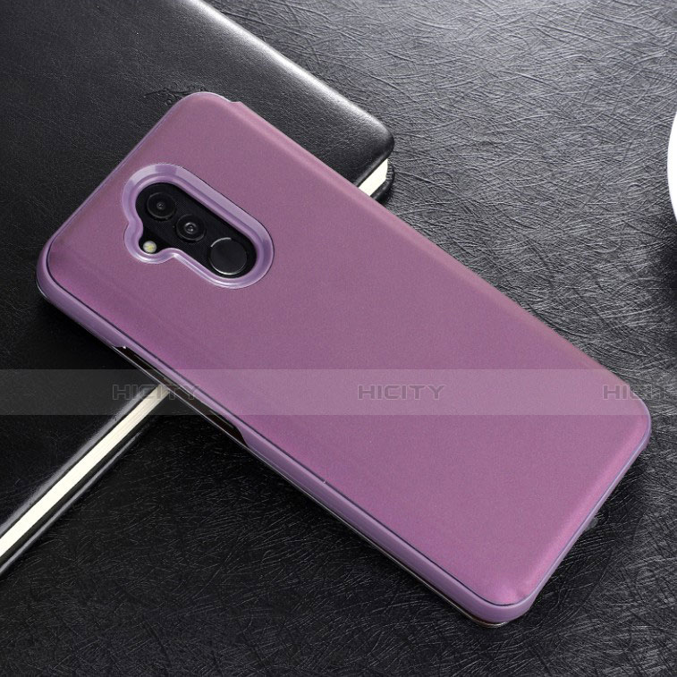 Funda de Cuero Cartera con Soporte Espejo Carcasa L02 para Huawei Mate 20 Lite