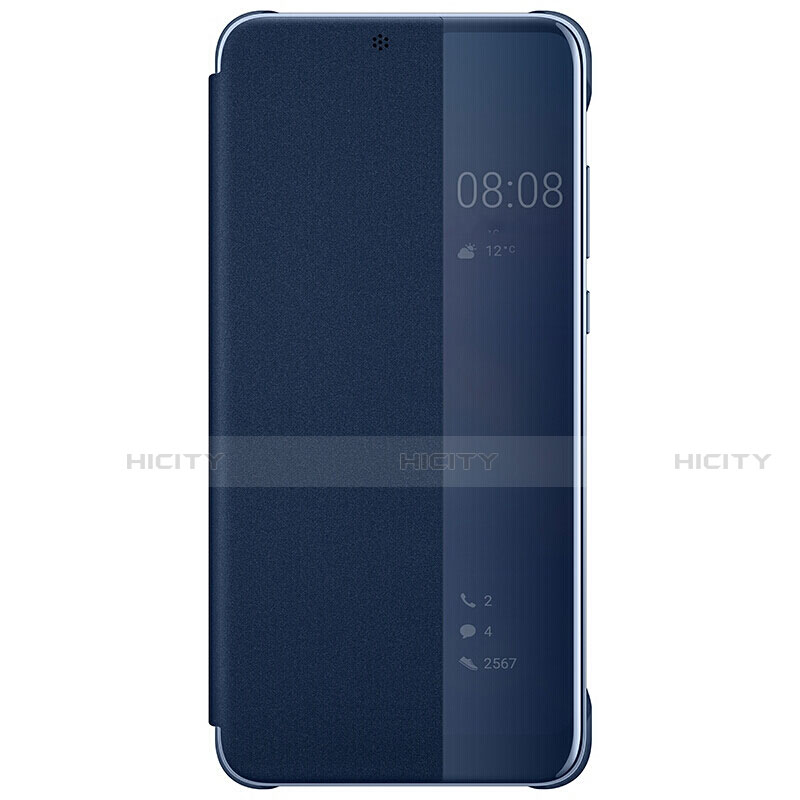 Funda de Cuero Cartera con Soporte Espejo Carcasa L05 para Huawei P20 Pro Azul