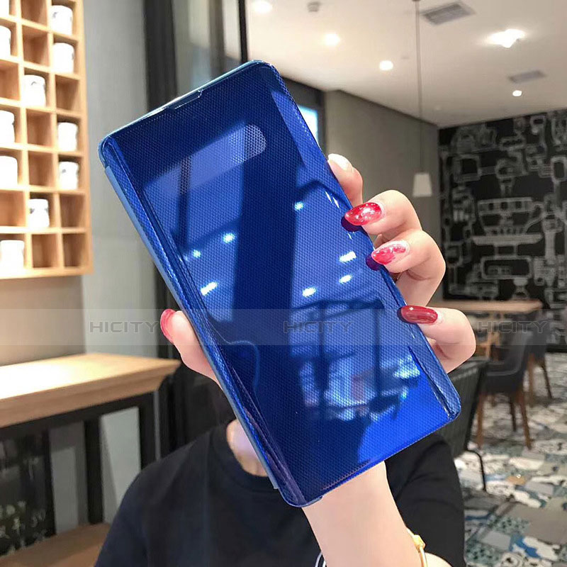 Funda de Cuero Cartera con Soporte Espejo Carcasa para Apple iPhone Xs Max