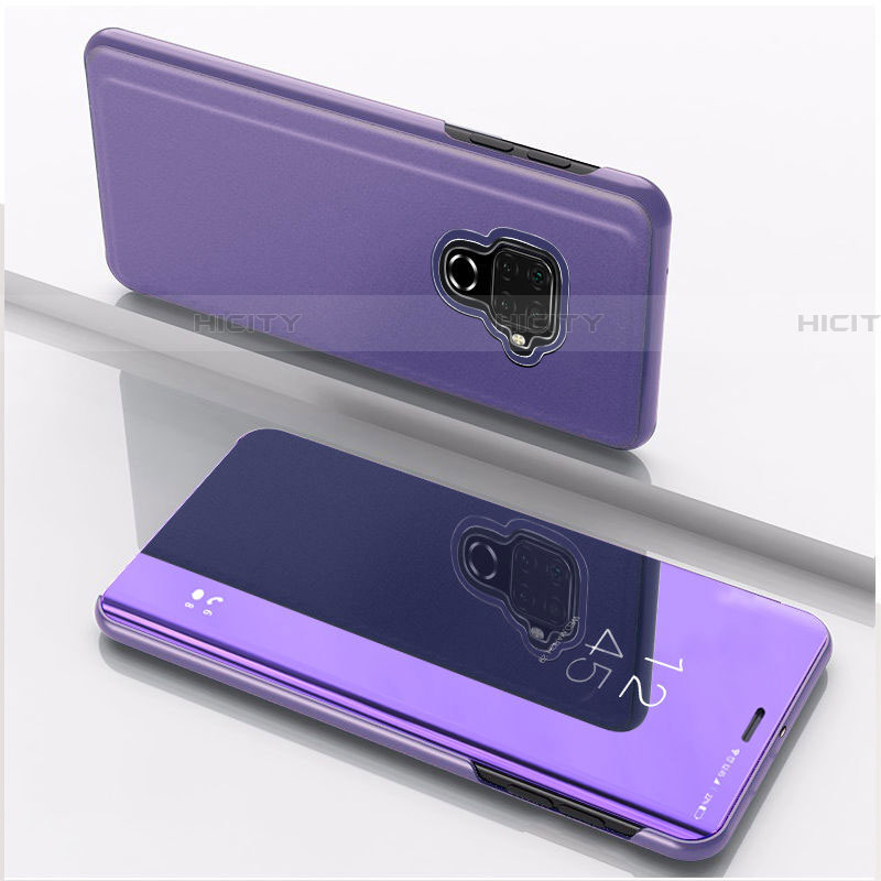 Funda de Cuero Cartera con Soporte Espejo Carcasa para Huawei Nova 5z Morado