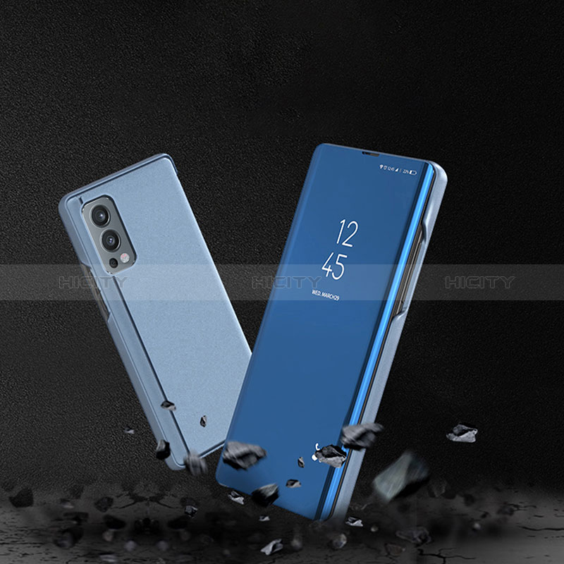 Funda de Cuero Cartera con Soporte Espejo Carcasa para OnePlus Nord 2 5G