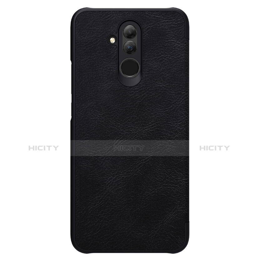 Funda de Cuero Cartera con Soporte F01 para Huawei Mate 20 Lite Negro