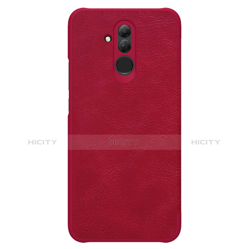 Funda de Cuero Cartera con Soporte F01 para Huawei Mate 20 Lite Rojo