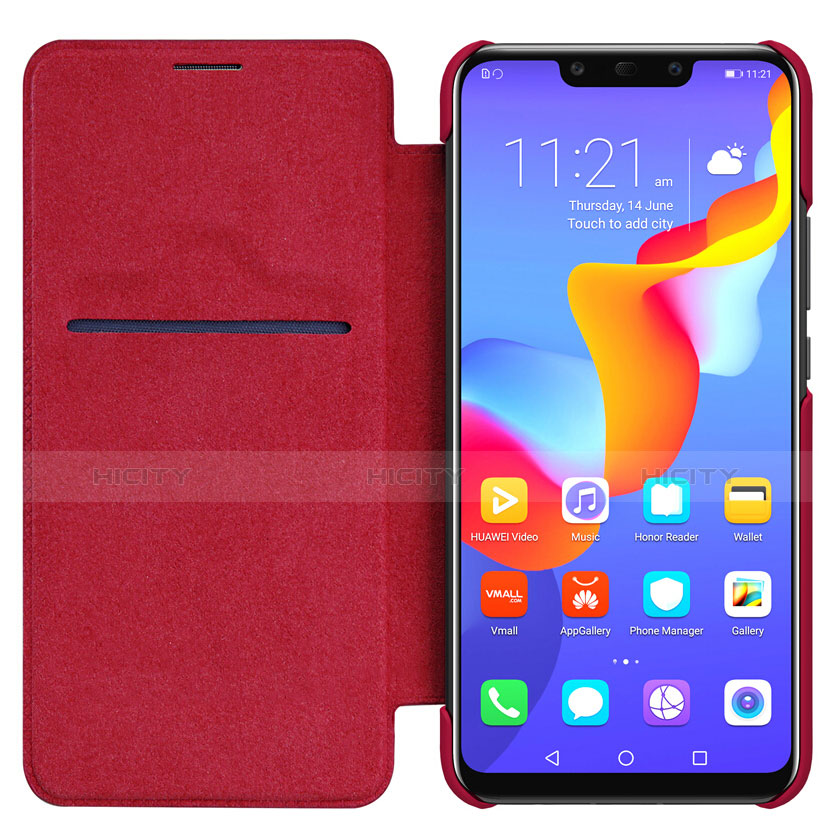 Funda de Cuero Cartera con Soporte F01 para Huawei Mate 20 Lite Rojo