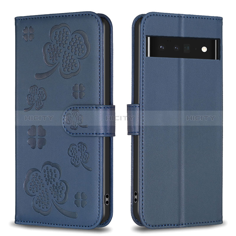 Funda de Cuero Cartera con Soporte Flores Carcasa BF1 para Google Pixel 7 Pro 5G