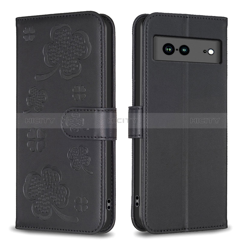 Funda de Cuero Cartera con Soporte Flores Carcasa BF1 para Google Pixel 7a 5G