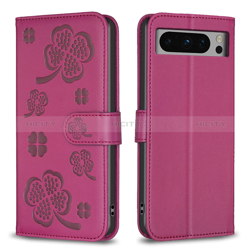 Funda de Cuero Cartera con Soporte Flores Carcasa BF1 para Google Pixel 8 Pro 5G