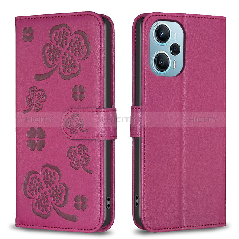 Funda de Cuero Cartera con Soporte Flores Carcasa BF1 para Xiaomi Redmi Note 12 Turbo 5G