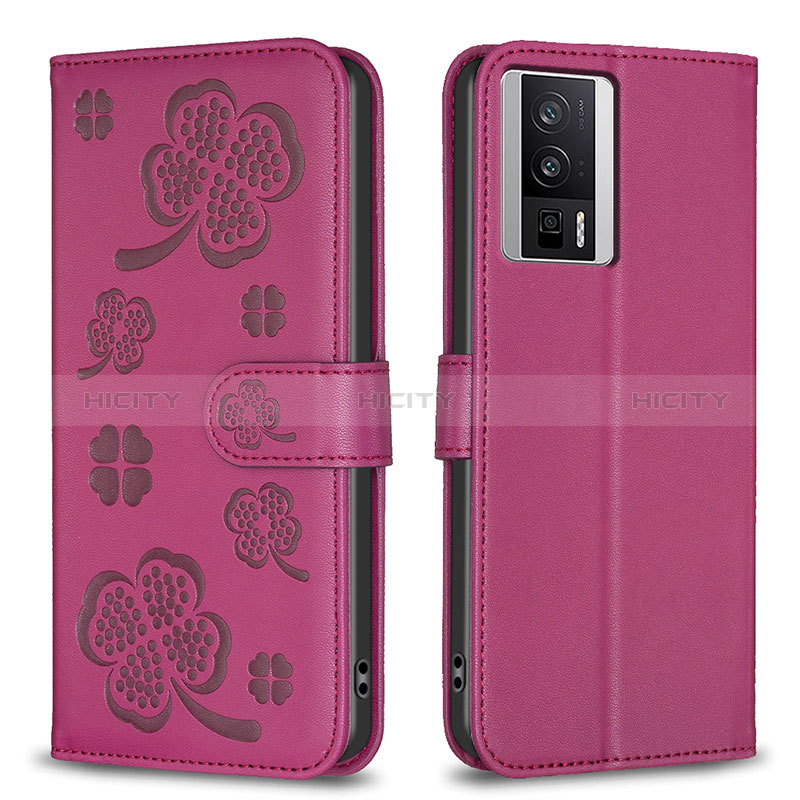 Funda de Cuero Cartera con Soporte Flores Carcasa BF2 para Xiaomi Redmi K60 5G