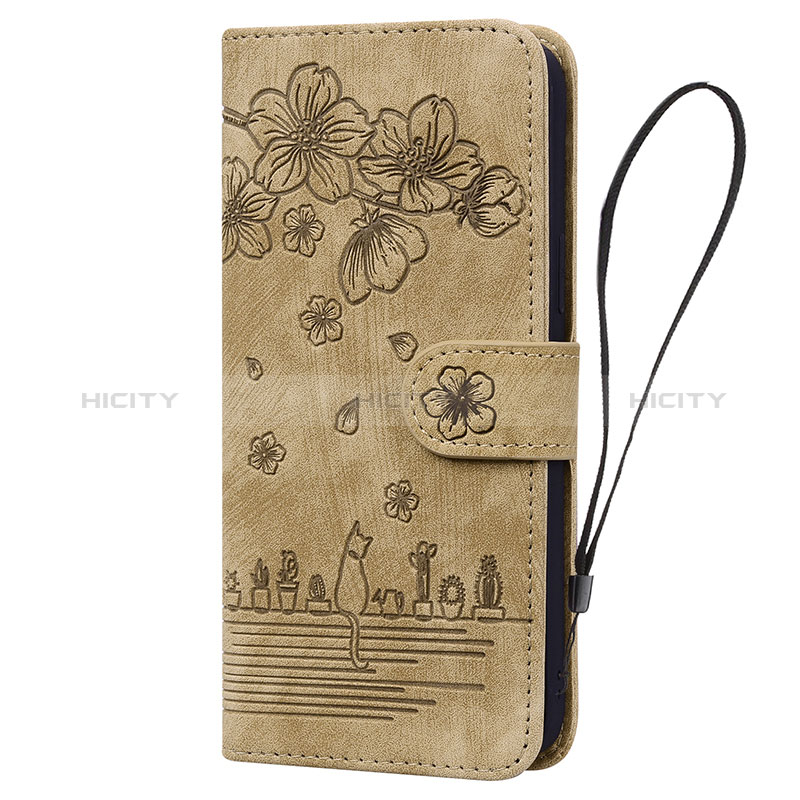 Funda de Cuero Cartera con Soporte Flores Carcasa HF1 para Huawei Honor 90 Lite 5G