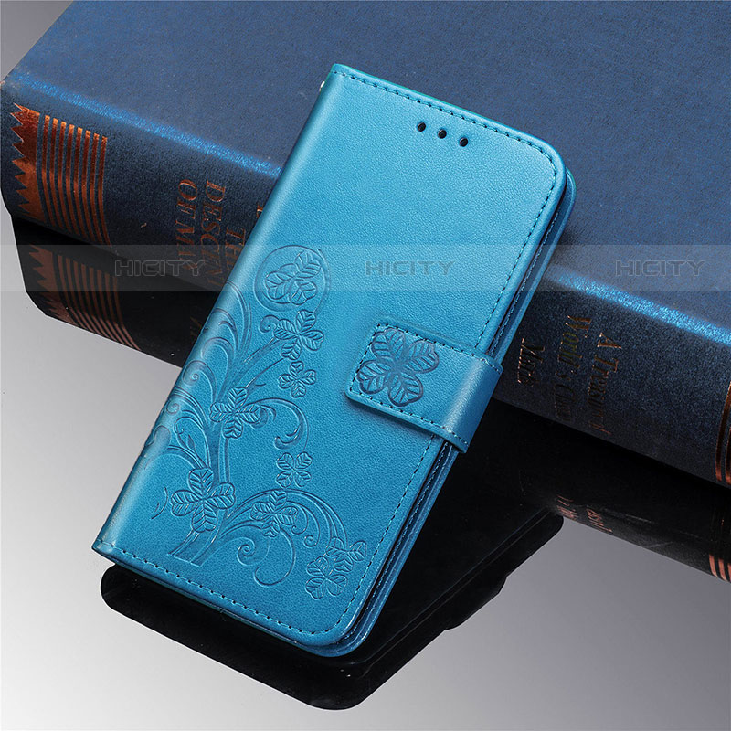 Funda de Cuero Cartera con Soporte Flores Carcasa L01 para Xiaomi Mi 11 5G Azul