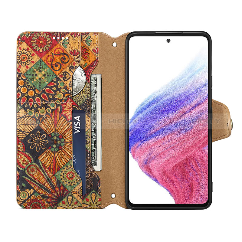 Funda de Cuero Cartera con Soporte Flores Carcasa MT2 para Samsung Galaxy A53 5G