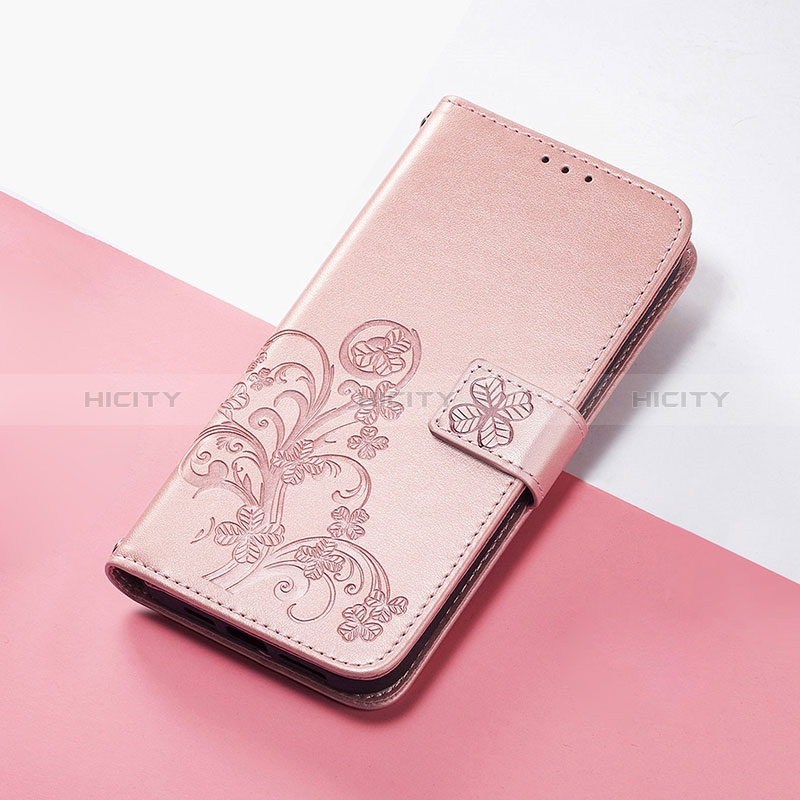 Funda de Cuero Cartera con Soporte Flores Carcasa para Google Pixel 4