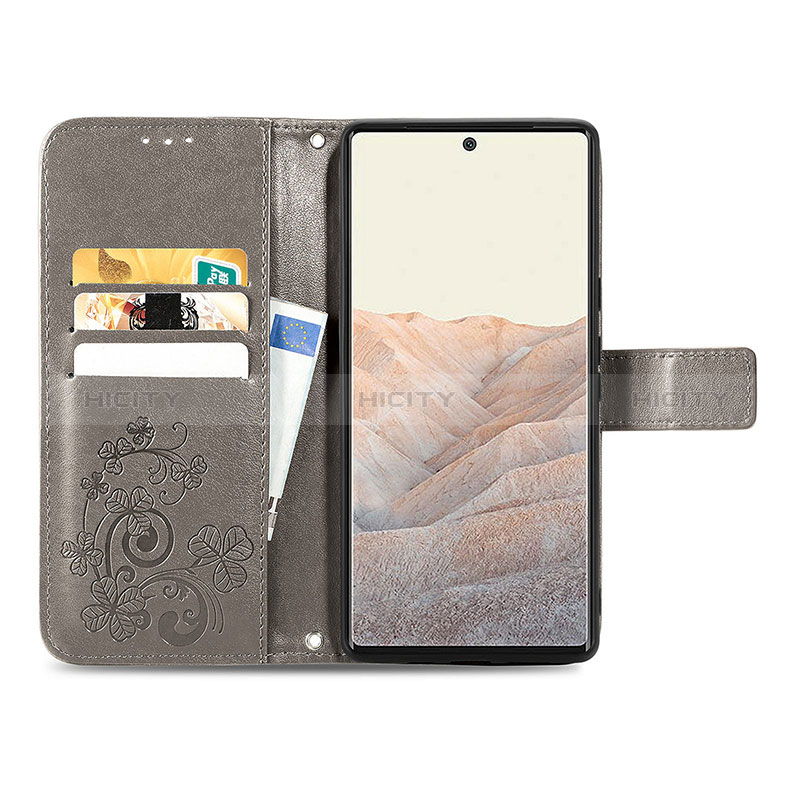 Funda de Cuero Cartera con Soporte Flores Carcasa para Google Pixel 6 5G