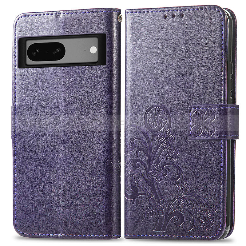 Funda de Cuero Cartera con Soporte Flores Carcasa para Google Pixel 7 5G