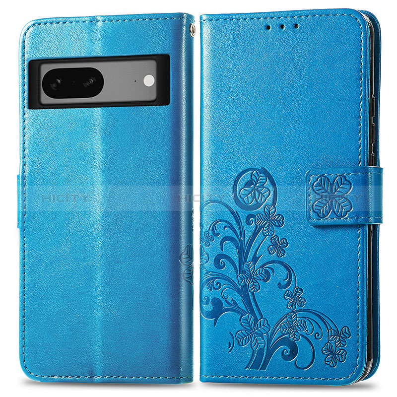 Funda de Cuero Cartera con Soporte Flores Carcasa para Google Pixel 7 5G