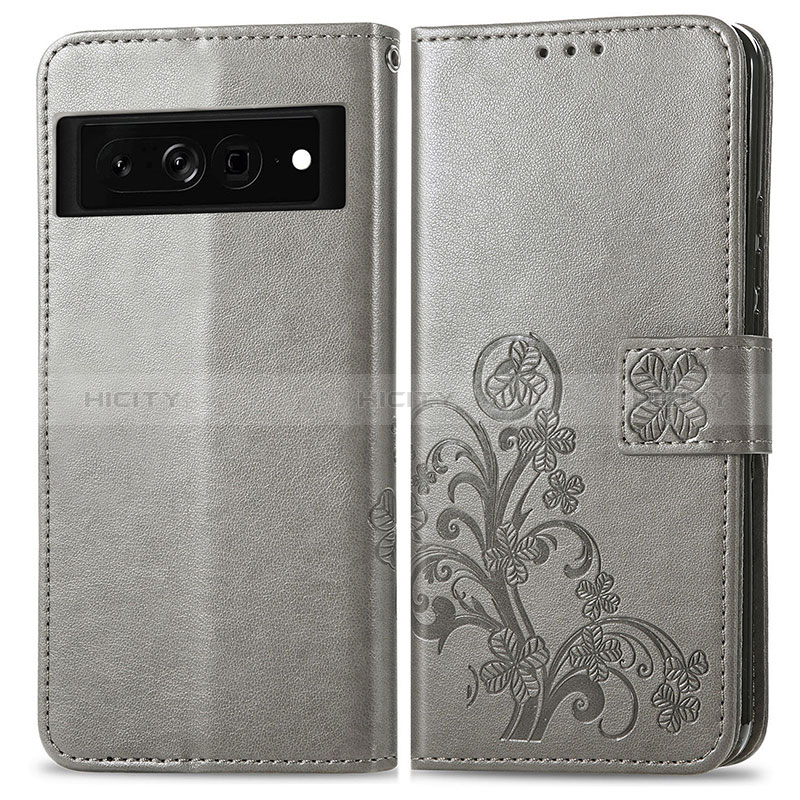 Funda de Cuero Cartera con Soporte Flores Carcasa para Google Pixel 7 Pro 5G