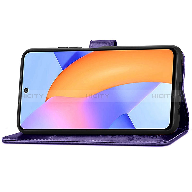 Funda de Cuero Cartera con Soporte Flores Carcasa para Huawei Honor 10X Lite