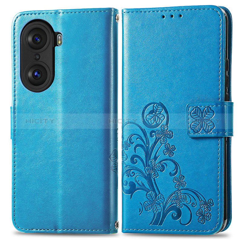 Funda de Cuero Cartera con Soporte Flores Carcasa para Huawei Honor 60 5G