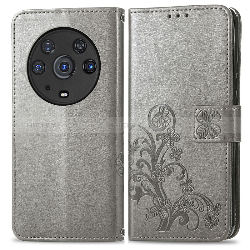 Funda de Cuero Cartera con Soporte Flores Carcasa para Huawei Honor Magic3 Pro 5G