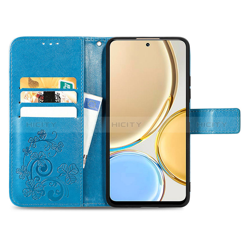 Funda de Cuero Cartera con Soporte Flores Carcasa para Huawei Honor Magic4 Lite 5G