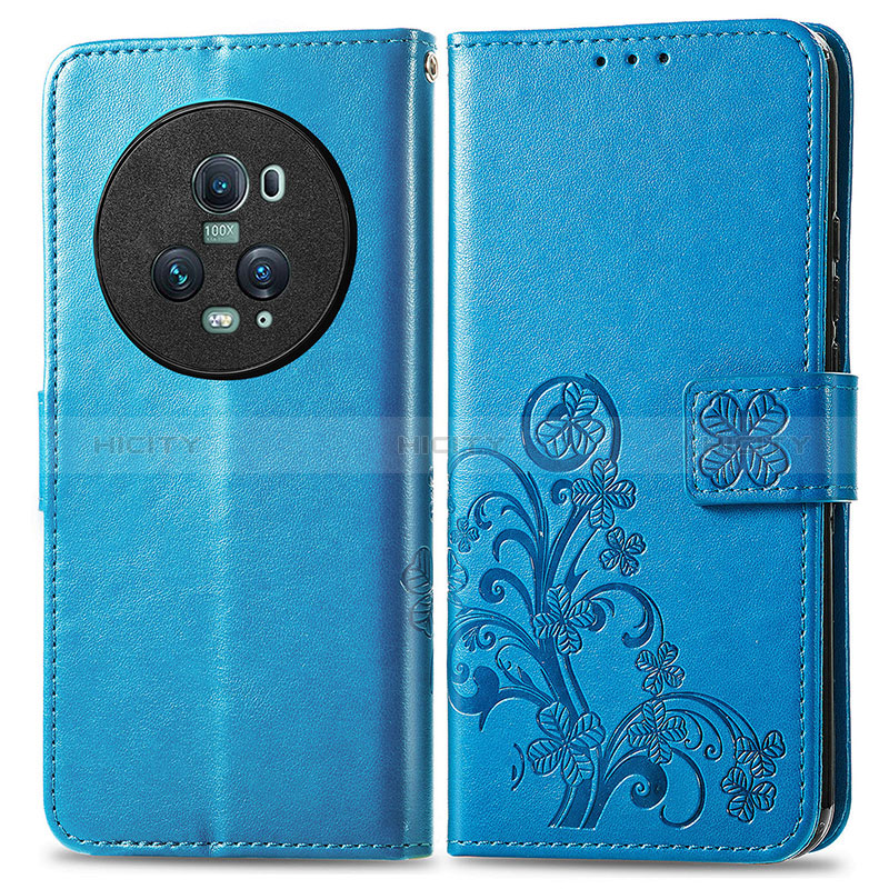 Funda de Cuero Cartera con Soporte Flores Carcasa para Huawei Honor Magic5 Pro 5G