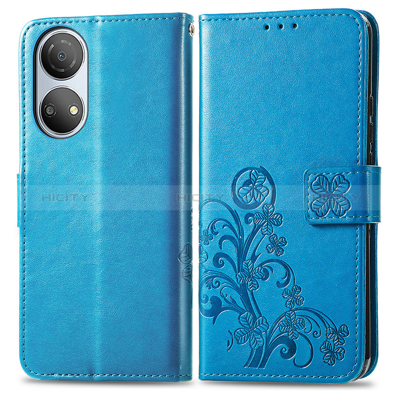 Funda de Cuero Cartera con Soporte Flores Carcasa para Huawei Honor X7